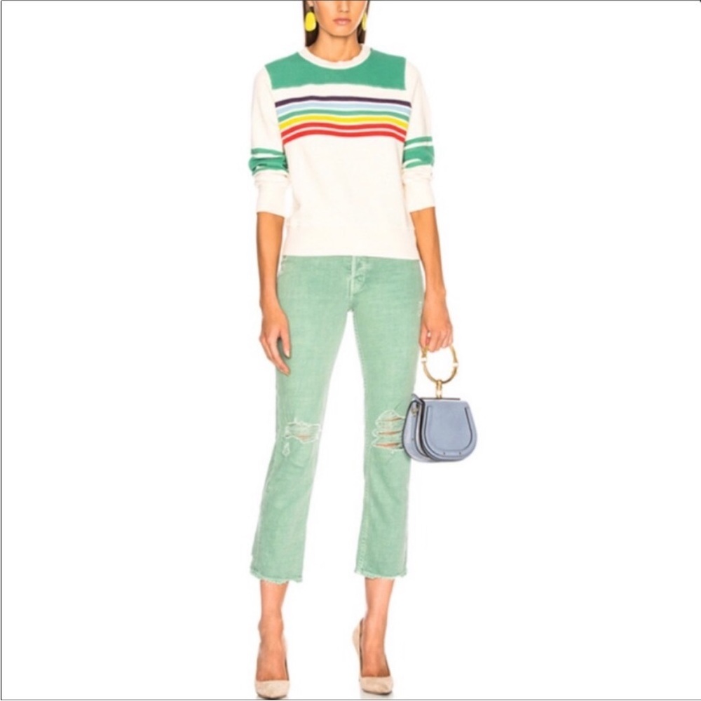 MOTHER Superior The Tomcat Chew Color The Devil Drinks Coffee Mint Green size 29